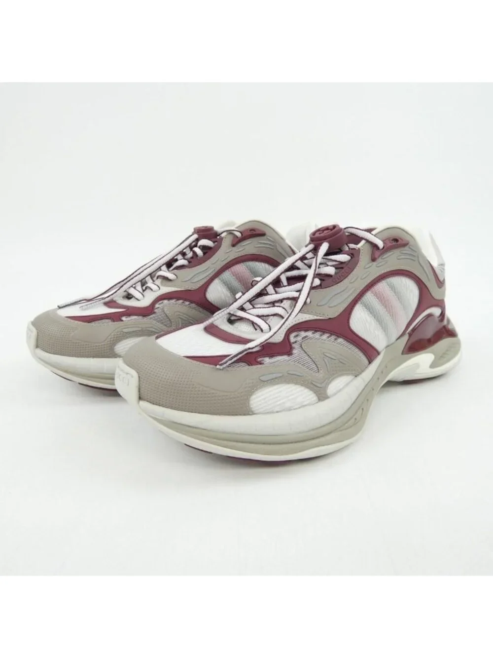 Gucci Sneakers White 8 Gray Red